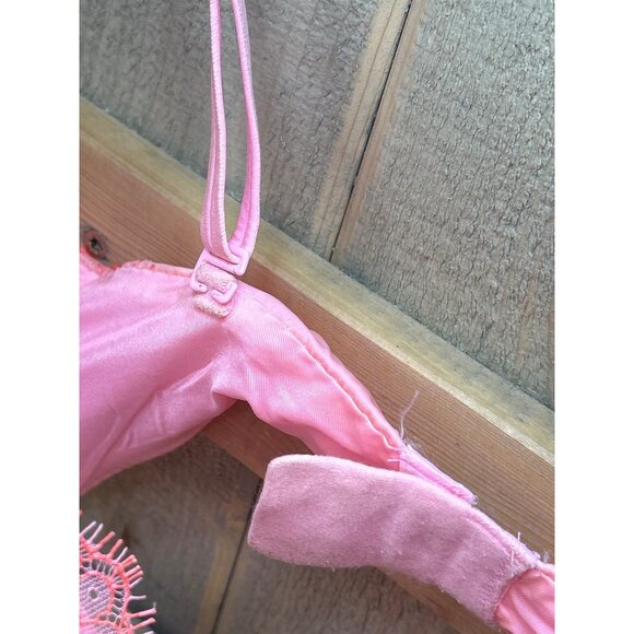 Victorias Secret Very Sexy Pink Lace Push Up Bra 34DD - Picture 3 of 7
